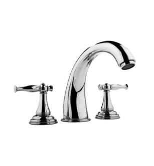 Graff G-2450-LM22-PC Lauren 7 1/2" Double Handle Widespread/Deck Mounted Roman Tub Faucet in Chrome