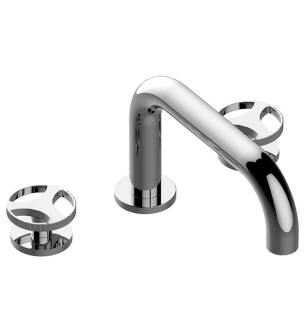 Graff G-6750-C19B-PC Harley 7 1/2" Widespread/Deck Mounted Roman Tub Faucet with C19B Round Handle in Chrome