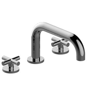 Graff G-6750-C17B-PC Terra 7 1/2" Widespread/Deck Mounted Roman Tub Faucet with C17B Cross Handle in Chrome