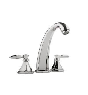 Graff G-1950-LM14B-PC Topaz 7 1/4" Double Handle Widespread/Deck Mounted Roman Tub Faucet in Chrome