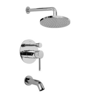 Graff G-7280-LM37S-PC M.E./M.E. 25 Contemporary Full Pressure Balancing Tub and Shower Set in Chrome