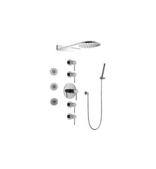 Graff GK1.123A-LM37S-PC Aqua-Sense Full Round Thermostatic Shower System in Polished Chrome