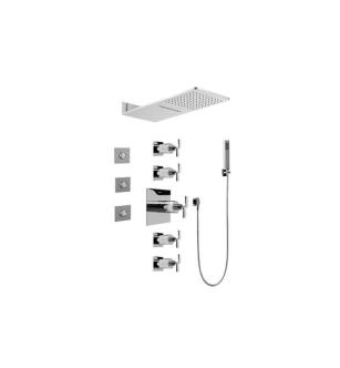 Graff GH1.123A-C9S-PC Aqua-Sense Full Square Thermostatic Shower System in Polished Chrome
