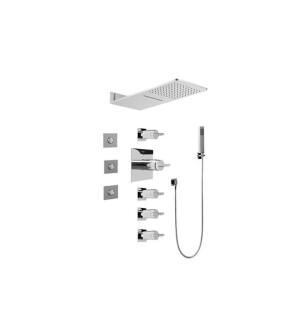 Graff GH1.123A-C14S-PC Aqua-Sense Full Square Thermostatic Shower System in Polished Chrome