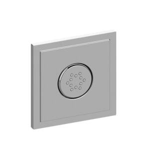 Graff G-8498-PC Finezza 4 3/4" Flush Mount Square Body Spray with Solid Brass Swivel Head in Chrome