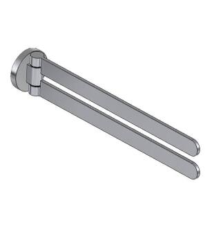 Graff G-9212-PC Sento 14 3/8'" Wall Mount Dual Towel Bar in Chrome