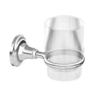 Graff G-9702-PC Camden 2 3/4" Wall Mount Tumbler and Holder in Chrome