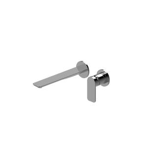 Graff G-6339-LM42W-PC Sento 10 1/8" Single Handle Wall Mount Widespread Bathroom Sink Faucet in Chrome