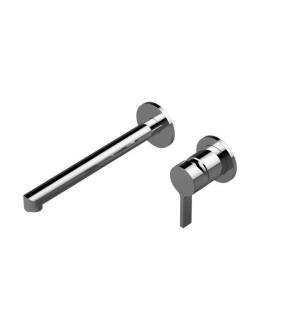 Graff G-6736-LM46W-PC Terra 7 1/2" Single Handle Wall Mount Widespread Bathroom Sink Faucet in Chrome