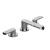 Graff G-6610-LM45B-PC Phase 5 3/8" Double Handle Widespread Bathroom Sink Faucet in Chrome