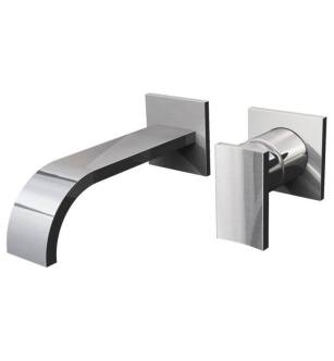 Graff G-1835-LM36W-PC Sade 7 1/2" Single Handle Wall Mount Widespread Bathroom Sink Faucet in Chrome
