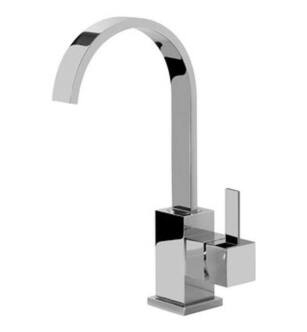 Graff G-6204-LM39M-PC Qubic Tre 6 3/8" Single Hole Bathroom Sink Faucet in Chrome