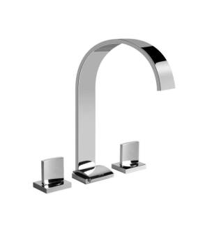 Graff G-1812-C14-PC Sade 8 1/2" Double Handle Widespread Bathroom Sink Faucet in Chrome