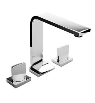 Graff G-3610-C14-PC Targa 7 1/2" Double Handle Widespread Bathroom Sink Faucet in Chrome