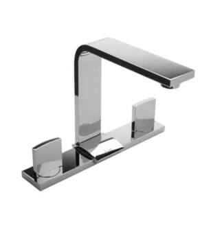 Graff G-3600-C14-PC Targa 7 1/2" Double Handle Widespread Bathroom Sink Faucet in Chrome