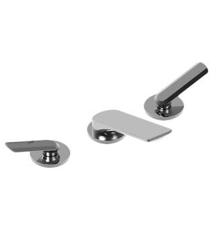 Graff G-6310-LM58B-PC Sento 3 1/4" Three Hole Widespread Bathroom Sink Faucet with LM58B Lever Handle in Chrome
