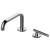 Graff G-11420-LM57B-PC Harley 4 1/2" Two Hole Widespread Bathroom Sink Faucet with LM57B Lever Handle in Chrome