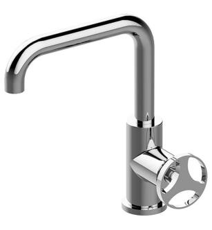Graff G-11400-C19-PC Harley 8 3/8" Single Hole Bathroom Sink Faucet with C19 Wheel Handle in Chrome