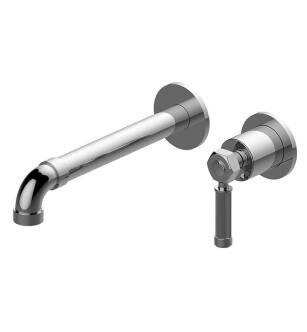 Graff G-11336-LM56-PC Vintage 9 1/4" Two Hole Wall Mount Bathroom Sink Faucet with LM56 Lever Handle in Chrome