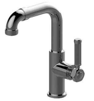 Graff G-11300-LM56-PC Vintage 9 1/8" Single Hole Bathroom Sink Faucet with LM56 Lever Handle in Chrome