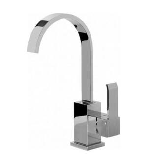 Graff G-6204-LM38M-PC Qubic 6 3/8" Single Hole Bathroom Sink Faucet in Chrome