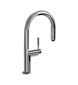 Graff G-4853-PC Oscar 9 3/8" Single Handle Deck Mounted Pull-Down Kitchen Faucet in Polished Chrome