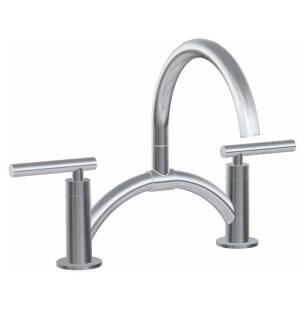 Graff G-5890-LM49-PC Sospiro 7 1/2" Double Handle Bridge/Deck Mounted Bar/Prep Kitchen Faucet in Chrome