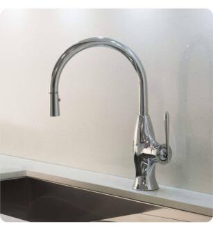 Graff G-5833-LM50-PC Bollero 7" Single Handle Deck Mounted Pull-Down Bar/Prep Kitchen Faucet in Chrome