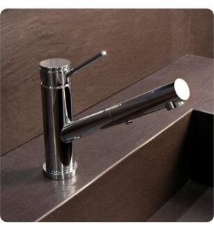 Graff G-5430-LM53-PC M.E. 25 6 3/4" Single Handle Deck Mounted Slim Pull-Out Bar/Prep Kitchen Faucet in Chrome