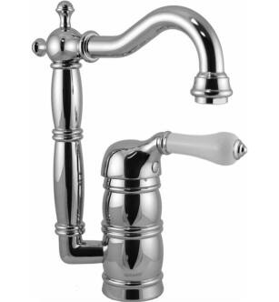 Graff G-5255-LC3-PC Canterbury 5 3/4" Single Handle Deck Mounted Bar Kitchen Faucet In Chrome