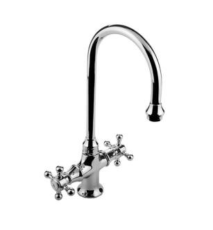 Graff G-5250-C2-PC Vista 5 1/8" Double Handle Deck Mounted Bar Kitchen Faucet in Chrome