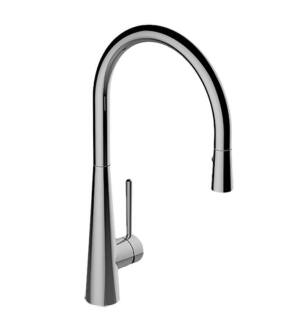 Graff G-4881-LM52-PC Graff Conical 16 1/2" Single Handle Deck Mounted Pull-Down Kitchen Faucet in Chrome