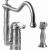 Graff G-4855-LC3-PC Canterbury 9 1/4" Single Handle Deck Mounted Kitchen Faucet with Side Spray in Chrome