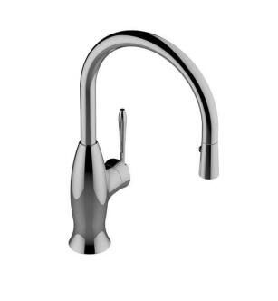 Graff G-4833-LM50-PC Bollero 8 3/4" Single Handle Deck Mounted Pull-Down Kitchen Faucet in Chrome