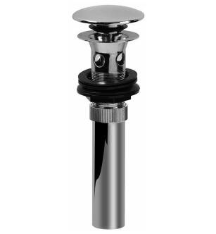 Graff G-9956-PC 2 3/4" Push-Top Umbrella Pop-Up Drain with Overflow in Chrome