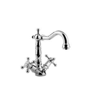 Graff G-5220-C2-PC Pesaro 5 3/4" Double Handle Deck Mounted Bar Kitchen Faucet in Chrome