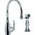 Graff G-4805-PC Duxbury 9 1/8" Single Handle Deck Mounted Kitchen Faucet with Side Spray in Chrome