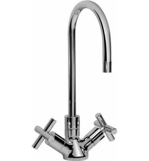 Graff G-5210-C5-PC Infinity 5 1/8" Double Handle Deck Mounted Bar Kitchen Faucet in Chrome
