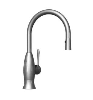 Graff G-5833-LM50-PN Bollero 7" Single Handle Deck Mounted Pull-Down Bar/Prep Kitchen Faucet in Polished Nickel