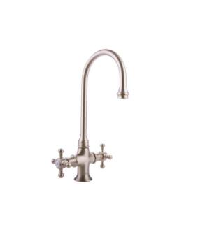 Graff G-5250-C2-SN Vista 5 1/8" Double Handle Deck Mounted Bar Kitchen Faucet in Satin Nickel