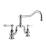 Graff G-4870-LC1-PC Canterbury 9 1/2" Double Handle Bridge/Deck Mounted Kitchen Faucet in Chrome