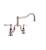 Graff G-4870-LC1-PN Canterbury 9 1/2" Double Handle Bridge/Deck Mounted Kitchen Faucet in Polished Nickel