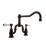 Graff G-4870-LC1-OB Canterbury 9 1/2" Double Handle Bridge/Deck Mounted Kitchen Faucet in Olive Bronze