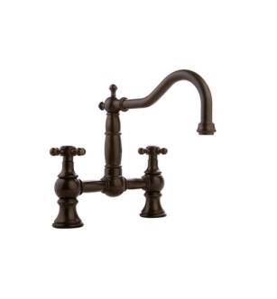 Graff G-4840-C2-OB Canterbury 9 1/4" Double Handle Bridge/Deck Mounted Kitchen Faucet in Olive Bronze