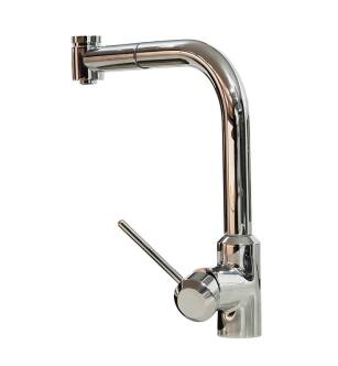 Graff G-4625-LM41K-PN M.E. 25 9 1/8" Single Handle Deck Mounted Pull-Out Kitchen Faucet in Polished Nickel