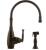 Graff G-4805-OB Duxbury 9 1/8" Single Handle Deck Mounted Kitchen Faucet with Side Spray in Olive Bronze