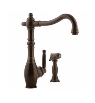 Graff G-4815-OB Corsica 8 3/4" Single Handle Deck Mounted Kitchen Faucet with Side Spray in Olive Bronze