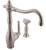 Graff G-4815-SN Corsica 8 3/4" Single Handle Deck Mounted Kitchen Faucet with Side Spray in Satin Nickel