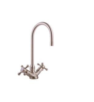 Graff G-5200-C2-SN Canterbury 5 1/8" Double Handle Deck Mounted Bar Kitchen Faucet in Satin Nickel