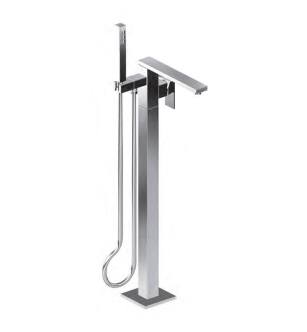 Graff G-11254-LM55N-PB Incanto 33 5/8" Floor Mounted Tub Filler with Handshower and Diverter